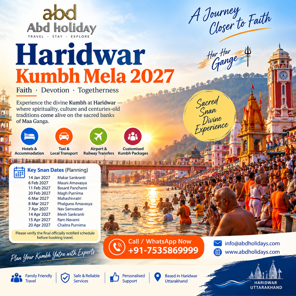 Haridwar Kumbh Mela 2027