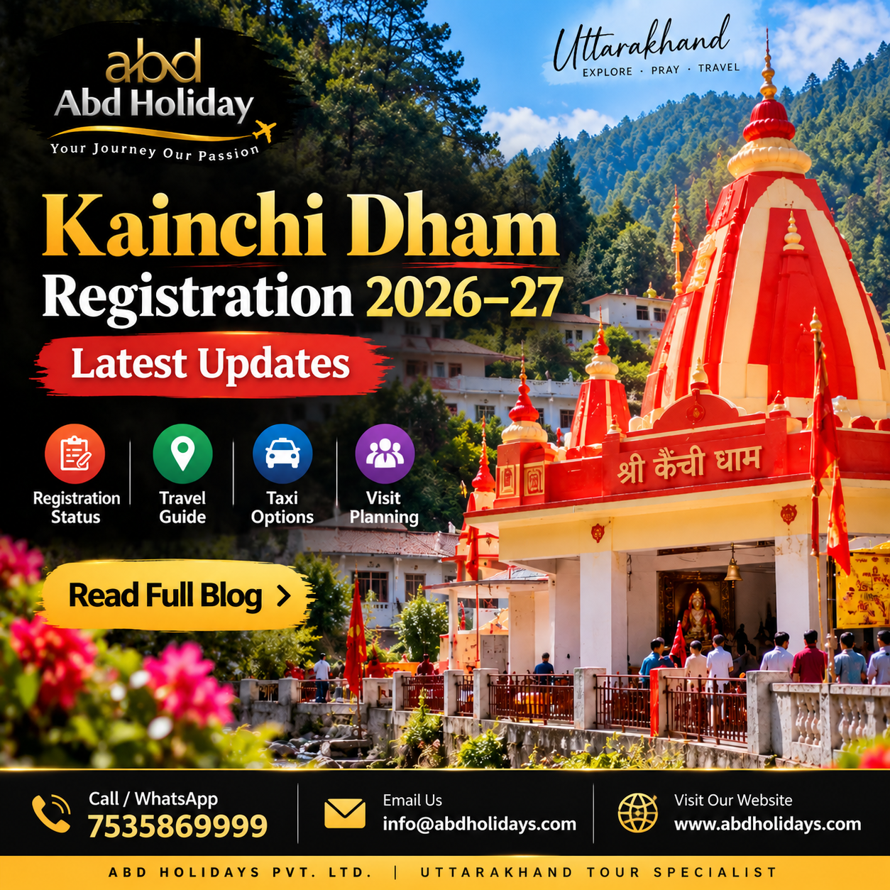 Kainchi Dham Registration 