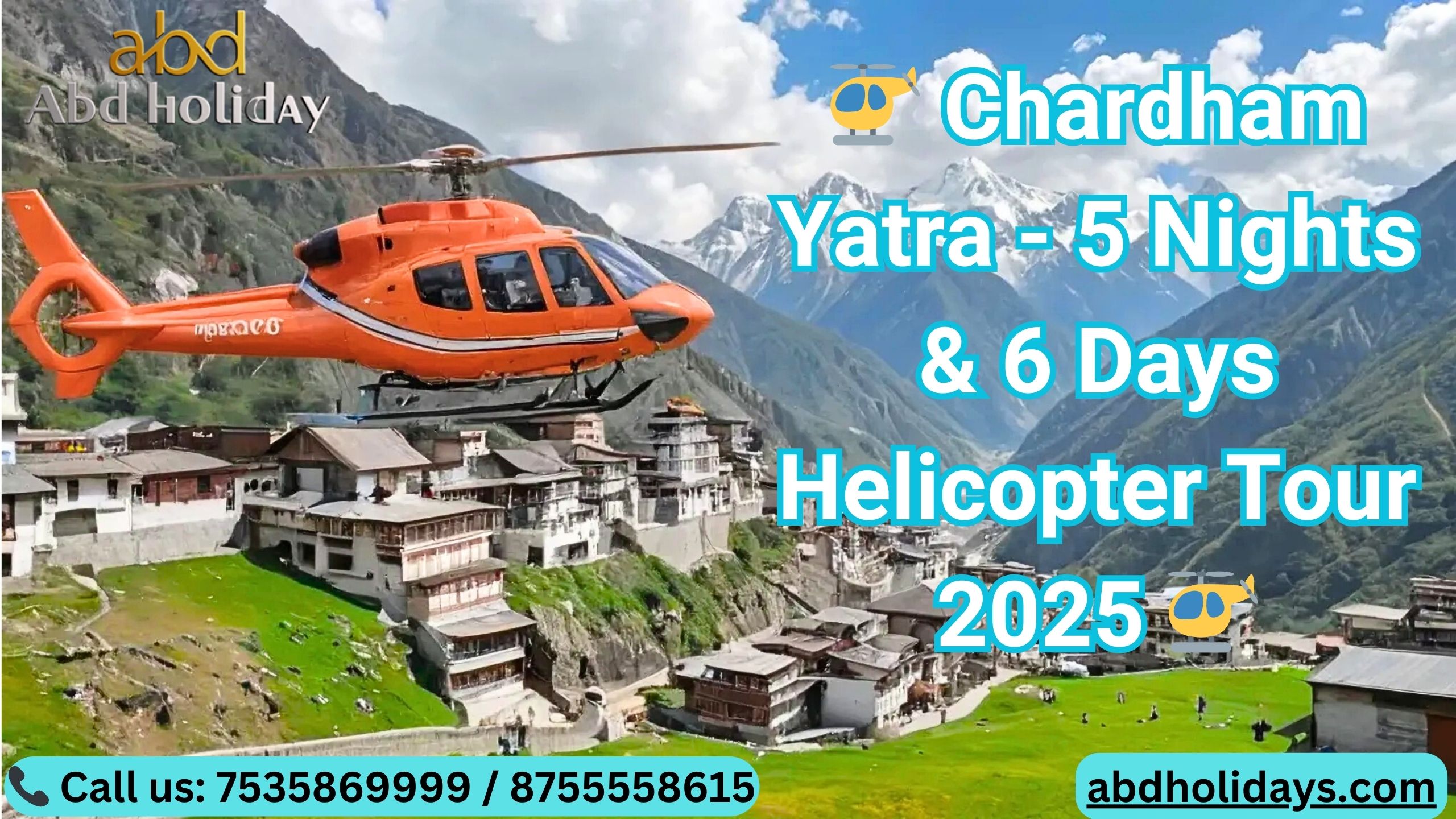 ðŸš Chardham Yatra - 5 Nights & 6 Days Helicopter Tour 2025 ðŸš