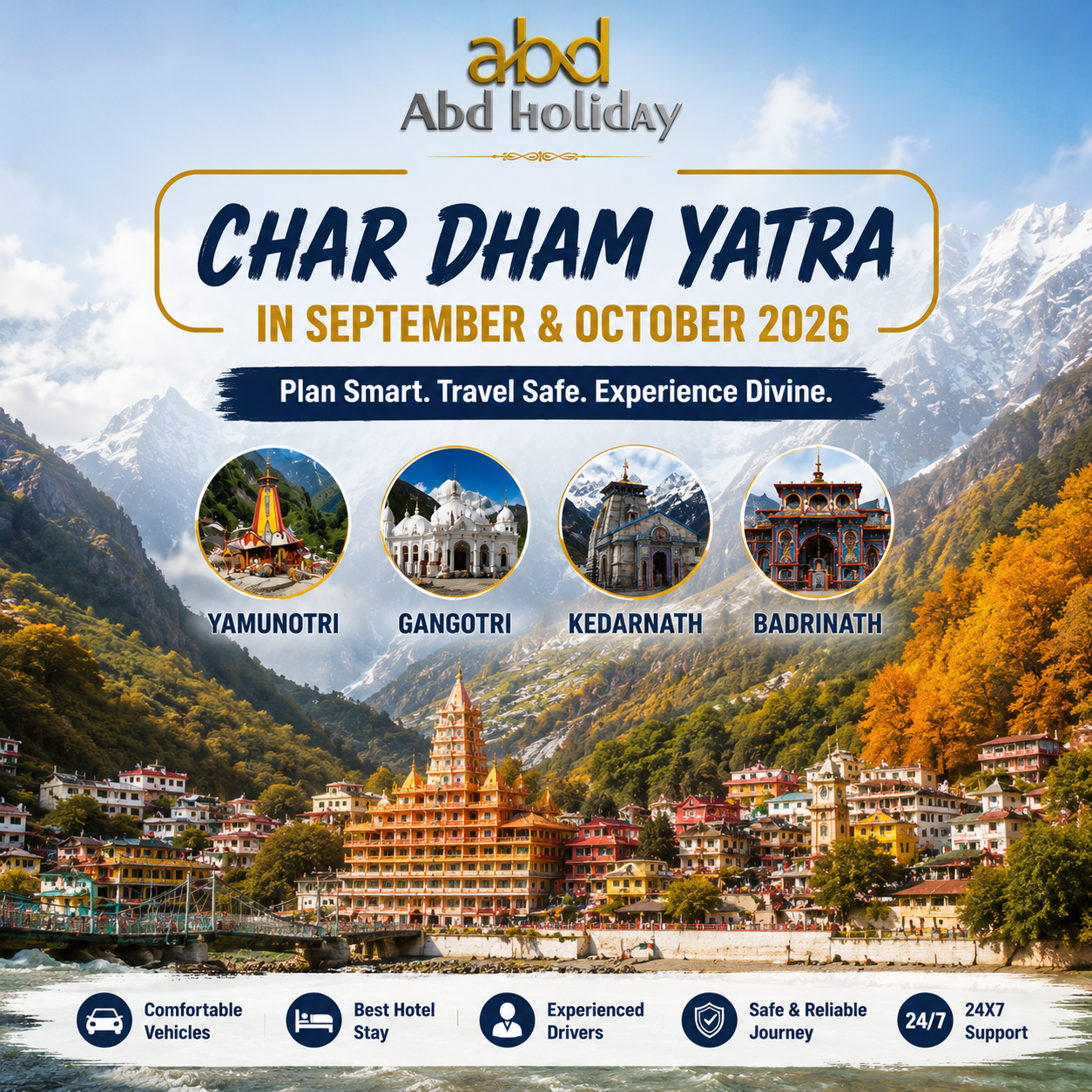 Char Dham Yatra in September & October 2026