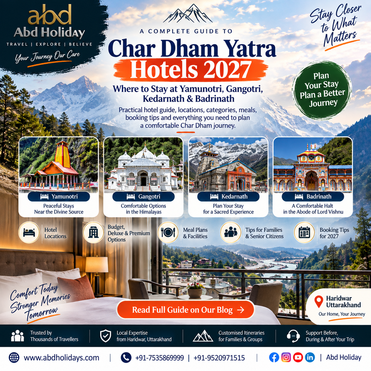 Char Dham Yatra Hotels 2027 