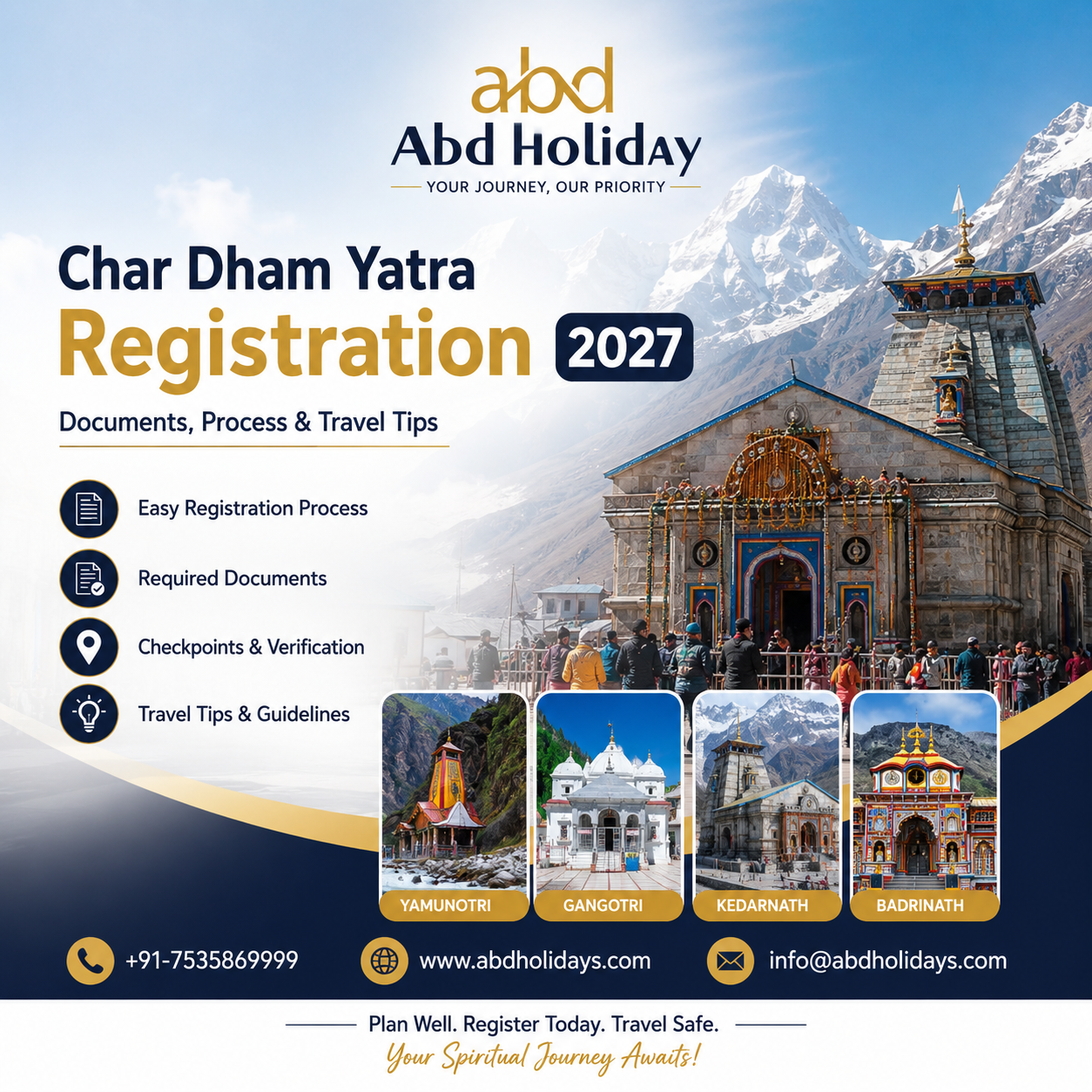 Haridwar to Char Dham Taxi